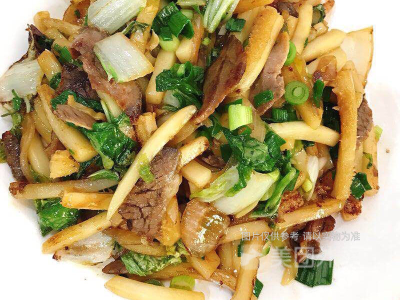 牛肉炒年糕图片