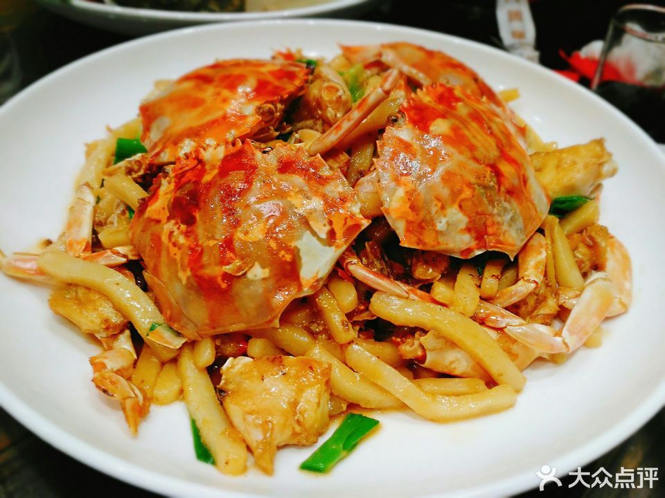 花蟹炒年糕图片