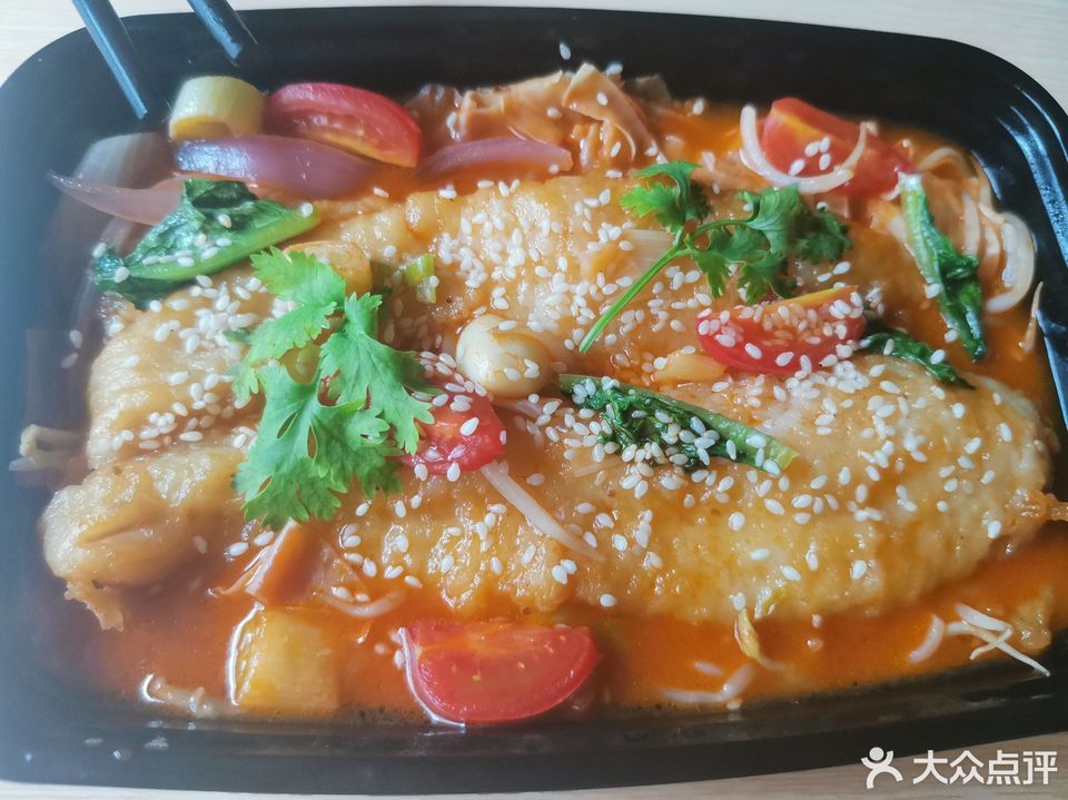 番茄烤鱼饭图片