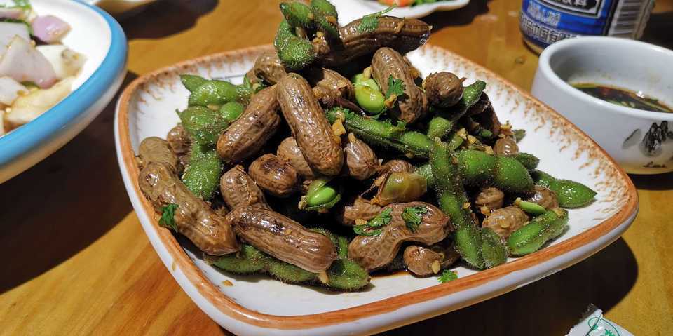 毛豆花生双拼图片