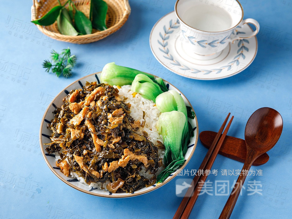 雪菜肉丝饭图片