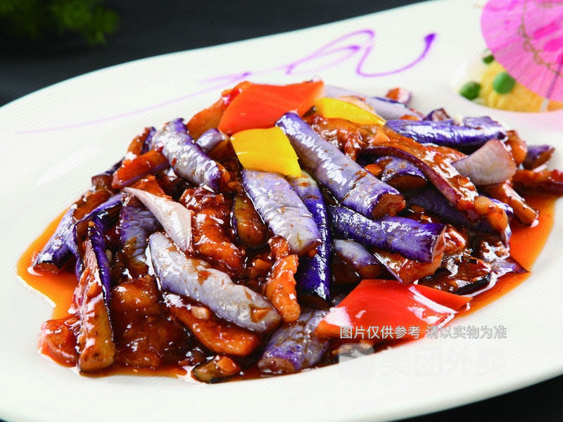 酱爆茄子盖饭送小菜