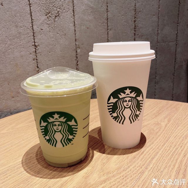 双杯热香草风味拿铁双杯抹茶可可碎片星冰乐推荐菜:星巴克(远中风华店