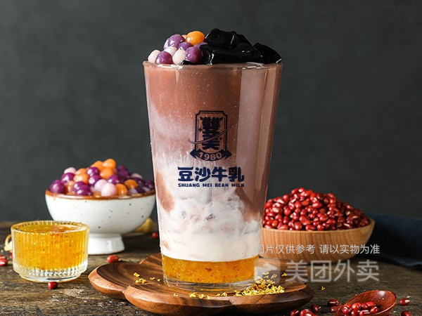 双美豆沙牛乳裕华万达三楼店