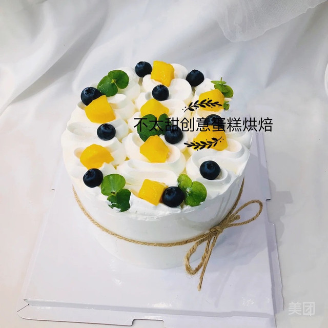 不太甜低脂奶油创意蛋糕