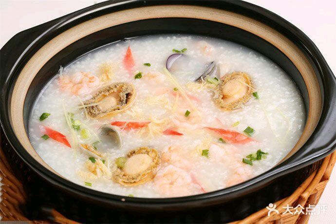 鲍鱼虾粥图片