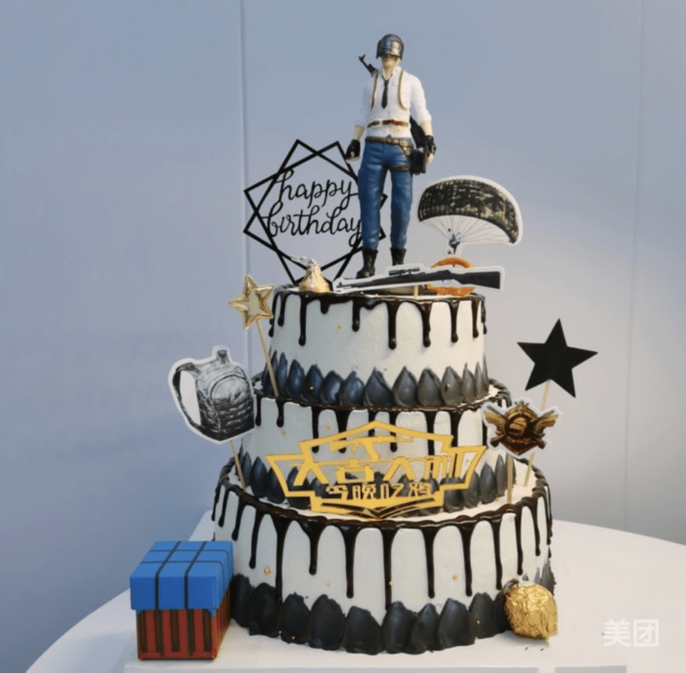 吃鸡生日蛋糕图片