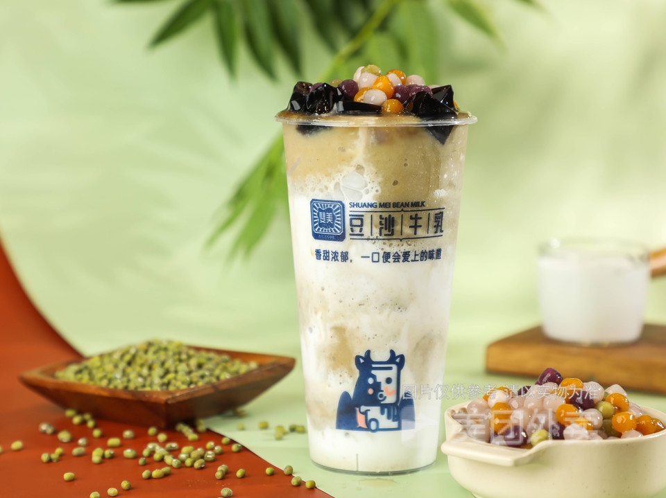 生打椰奶绿豆沙图片