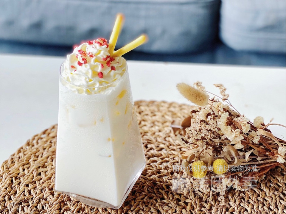 雪顶茉莉鲜奶茶图片