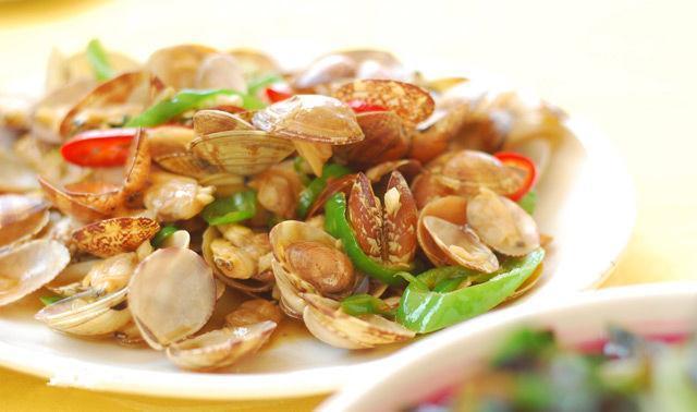 豉椒炒花甲图片