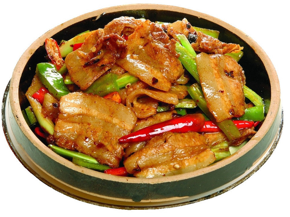 回锅肉盖浇饭图片