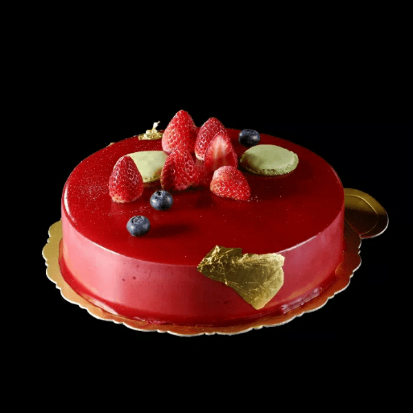 红心火龙果千层蛋糕图片