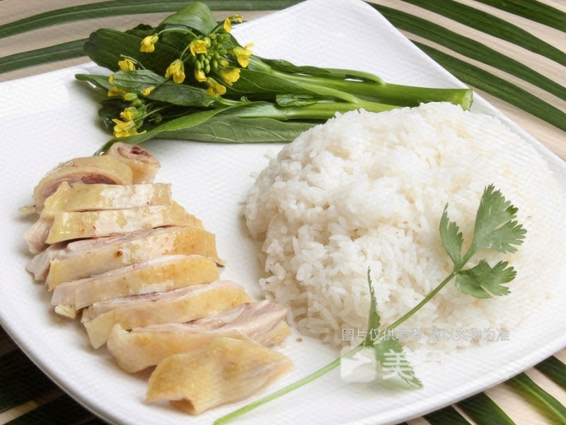 白切鸡腿饭图片