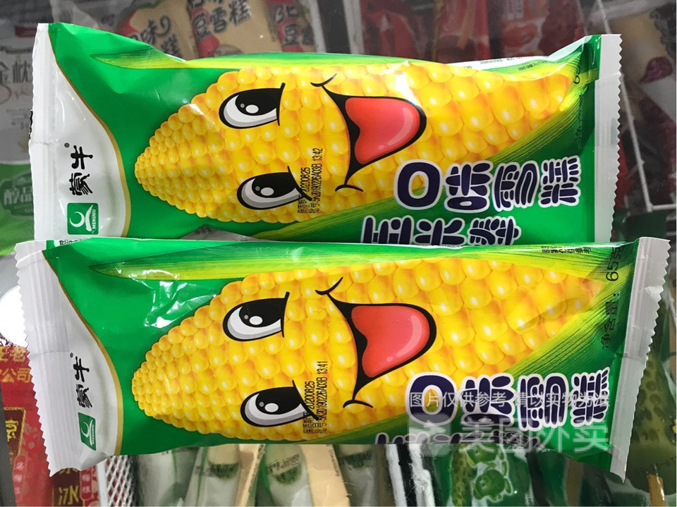 蒙牛玉米棒口味雪糕图片