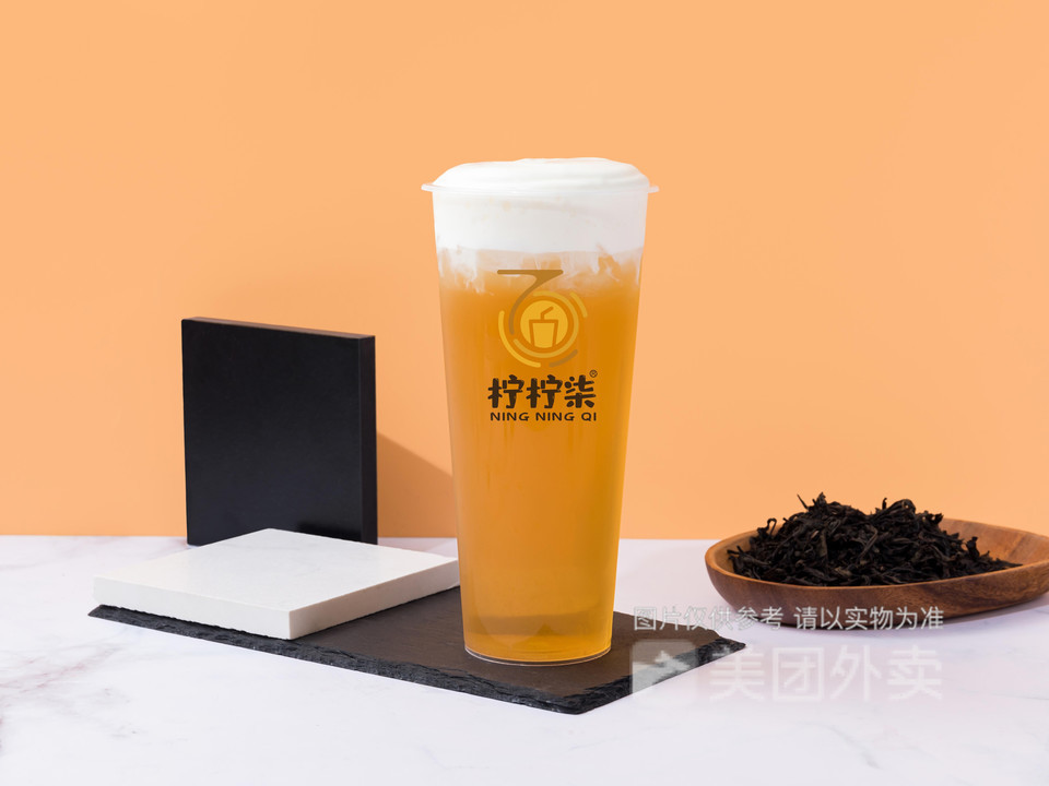 奶盖蜜桃乌龙图片