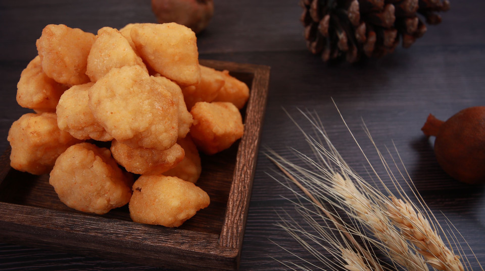 盐酥杏鲍菇图片