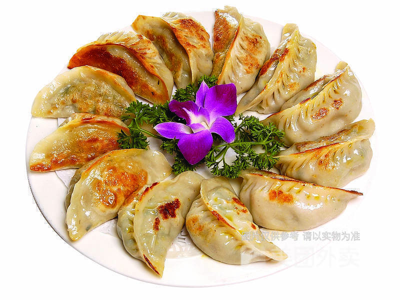 香煎韭菜饺图片