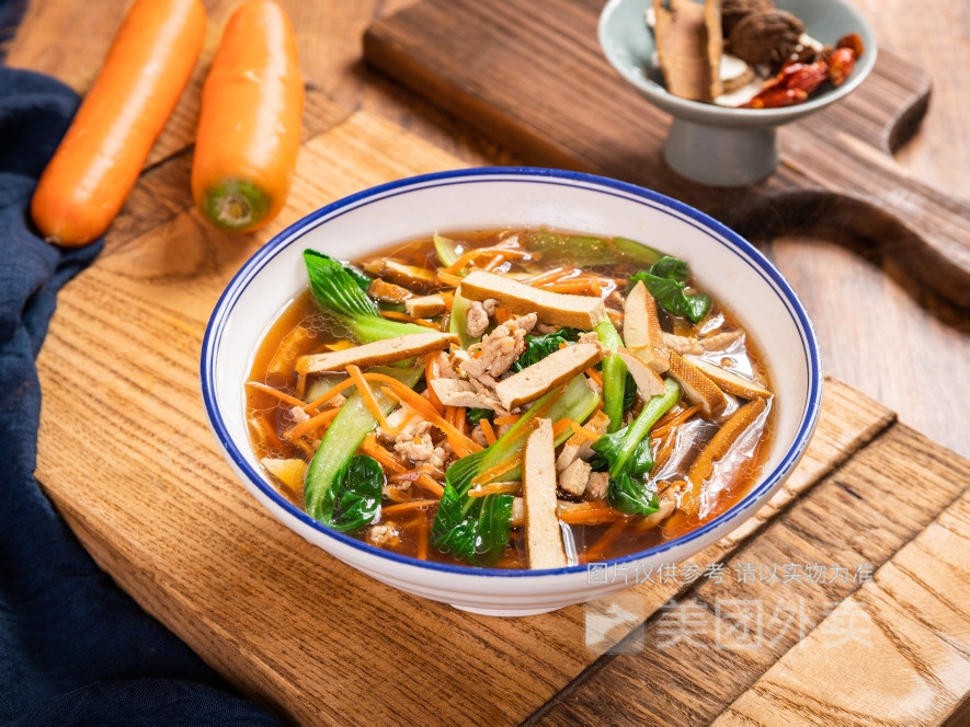 香干肉丝面图片