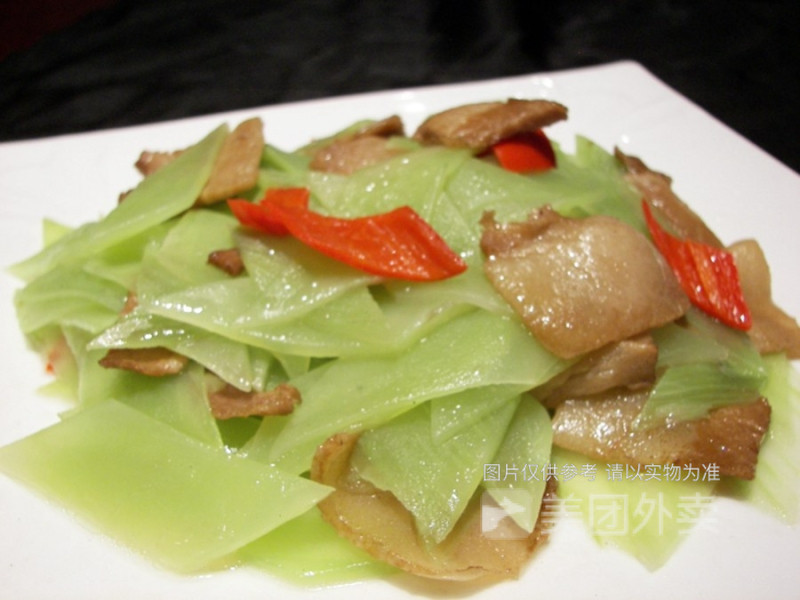 青笋肉片盖饭图片