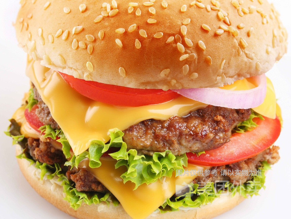 双拼汉堡图片