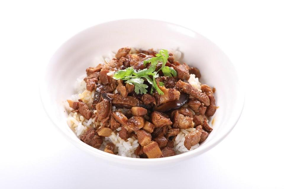 手切香菇卤肉饭 椒盐排条