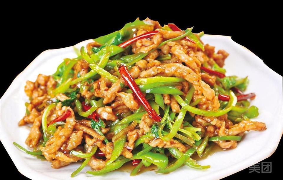 家常炒肉丝图片