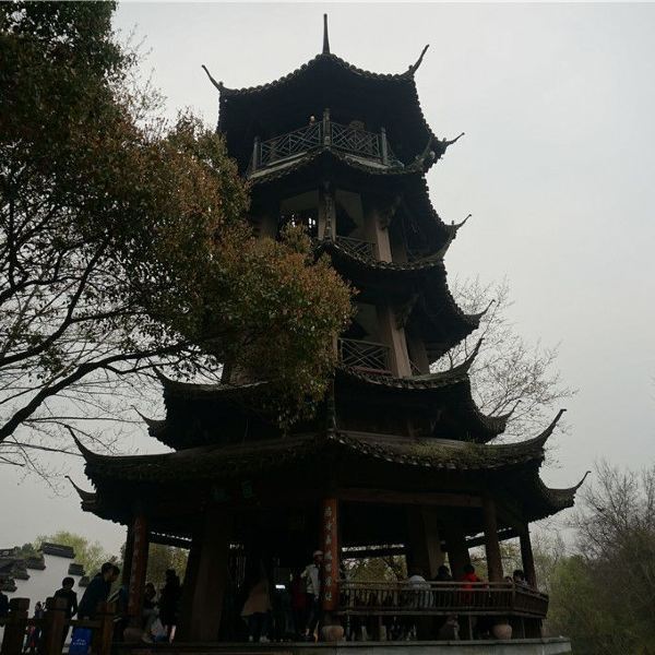 西溪国家湿地洪园河渚塔