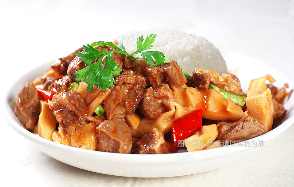 腐竹牛肉饭图片