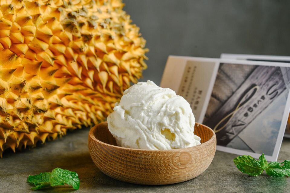 爆款榴莲冰激凌图片