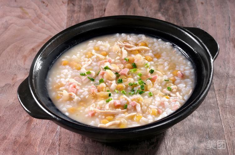 鸡丝豆汤饭图片