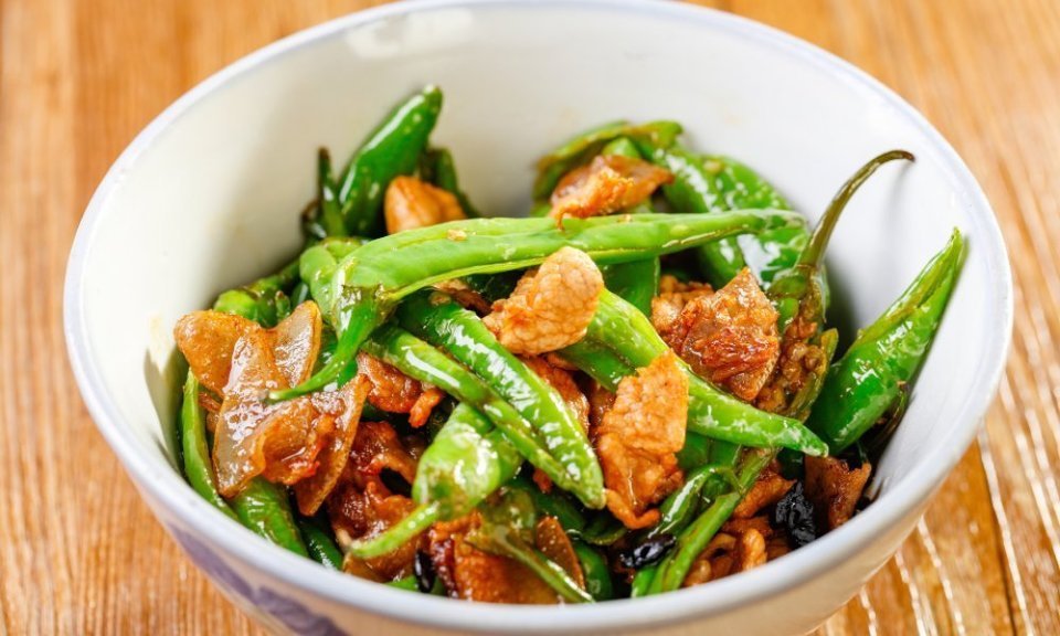 樟树辣椒炒肉图片