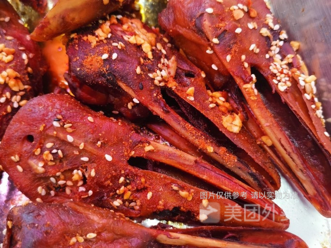 风干鸭头图片
