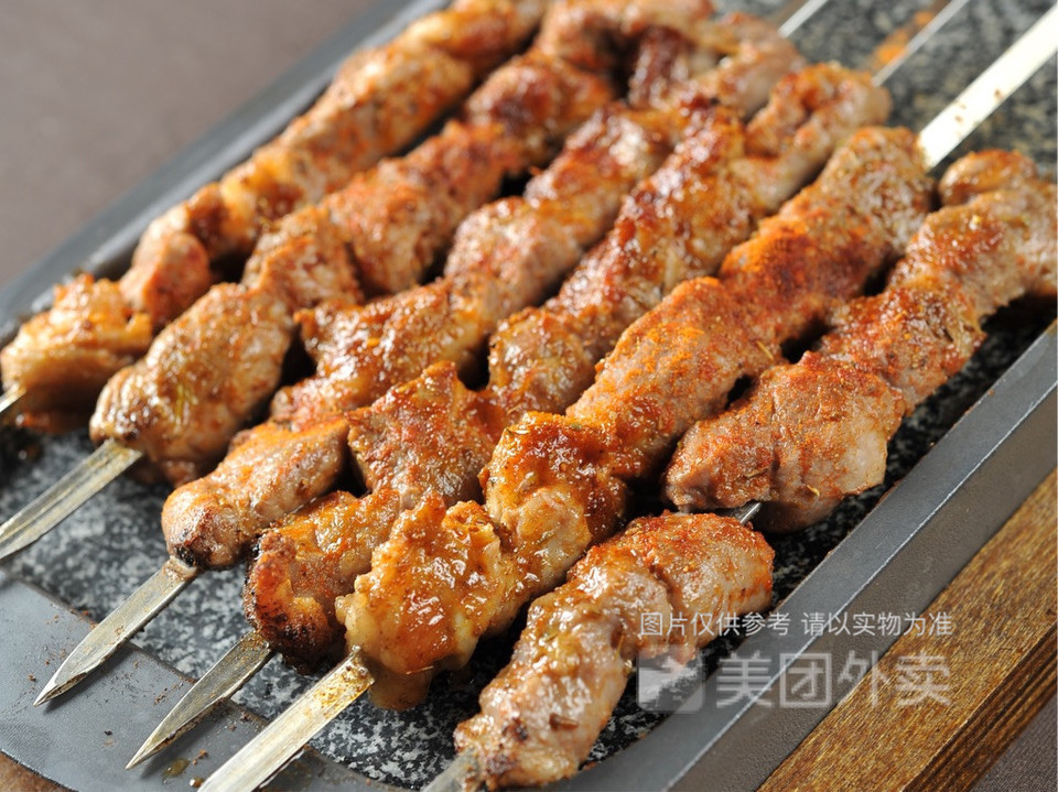 细签羊肉串图片