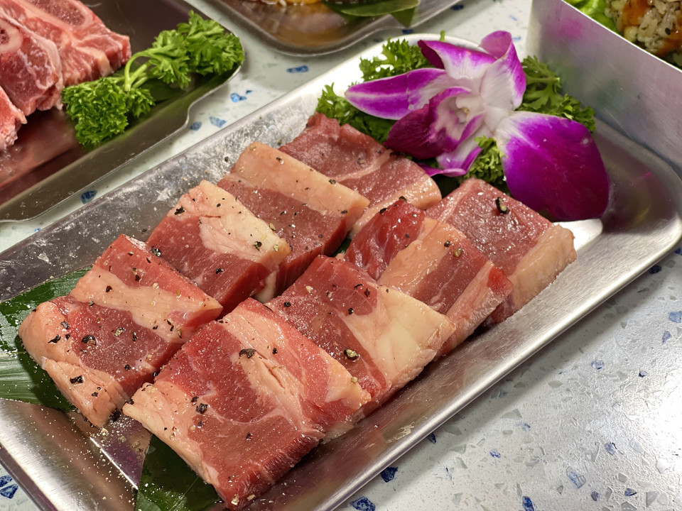 厚切牛五花图片