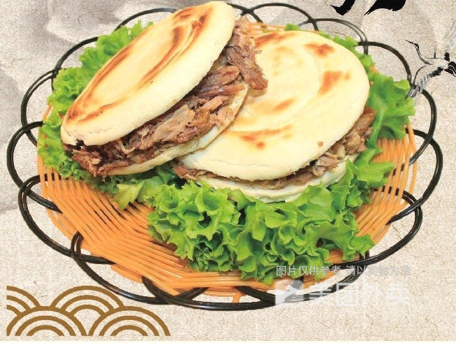 脆皮潼关肉夹馍图片