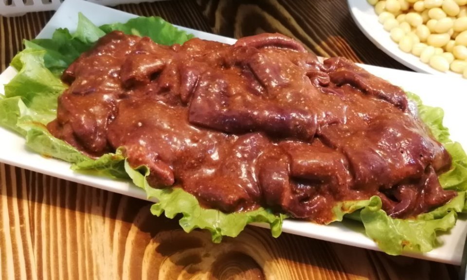 新鲜牛肝(烤)图片