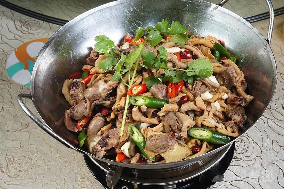 干锅鸡杂图片