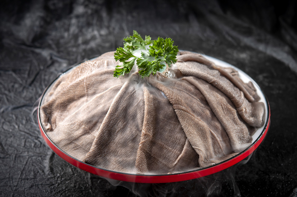 屠场极品水牛毛肚图片