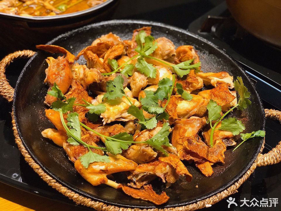 香煎走地鸡图片