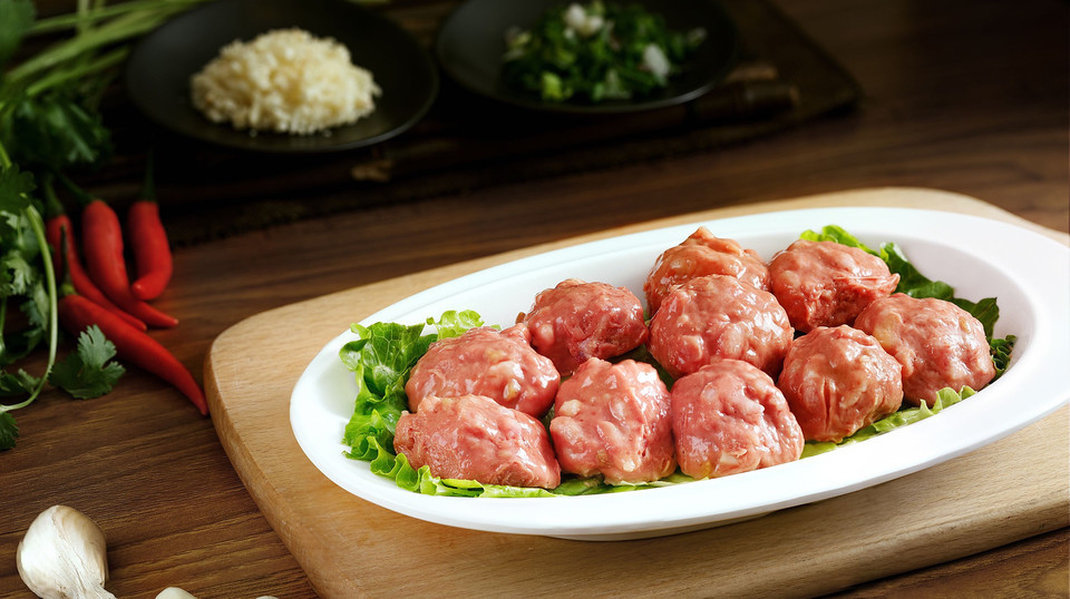 手打鲜牛丸图片