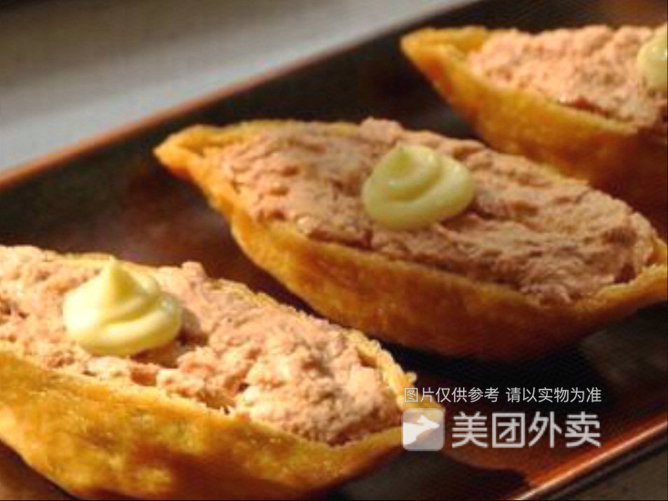 蟹籽吞拿鱼腐竹军舰图片