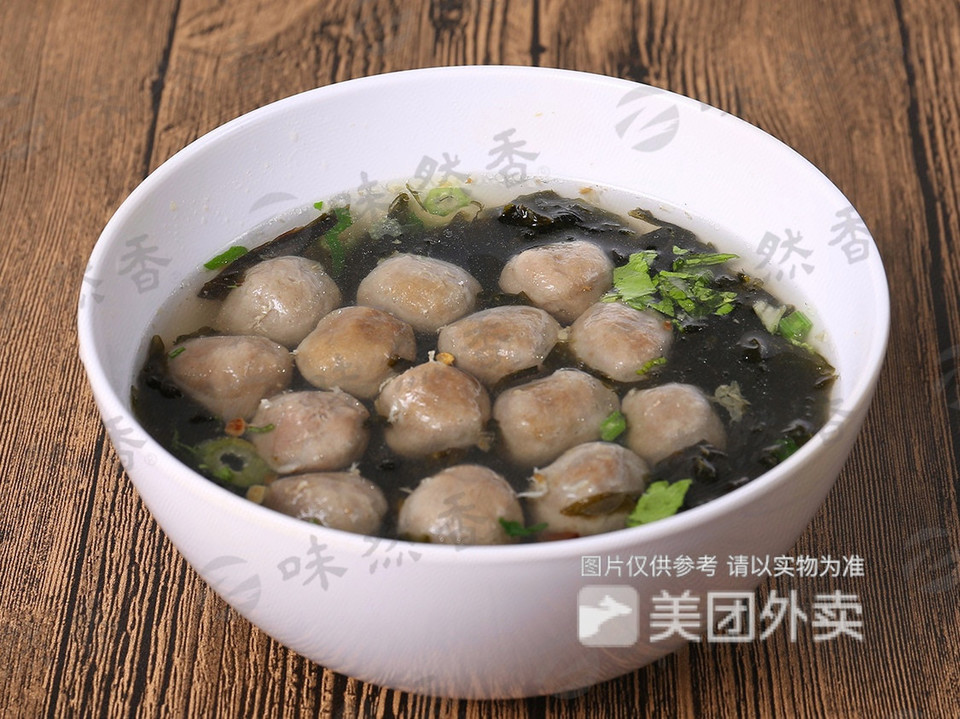 猪肉丸紫菜汤图片