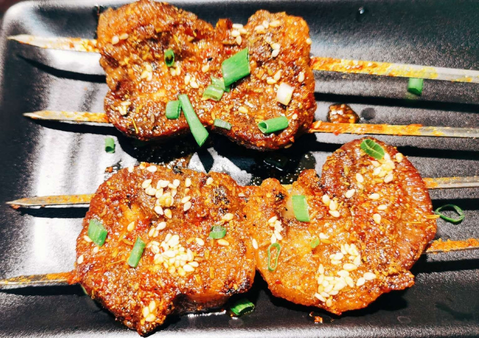 烤油包腰 牛肉串