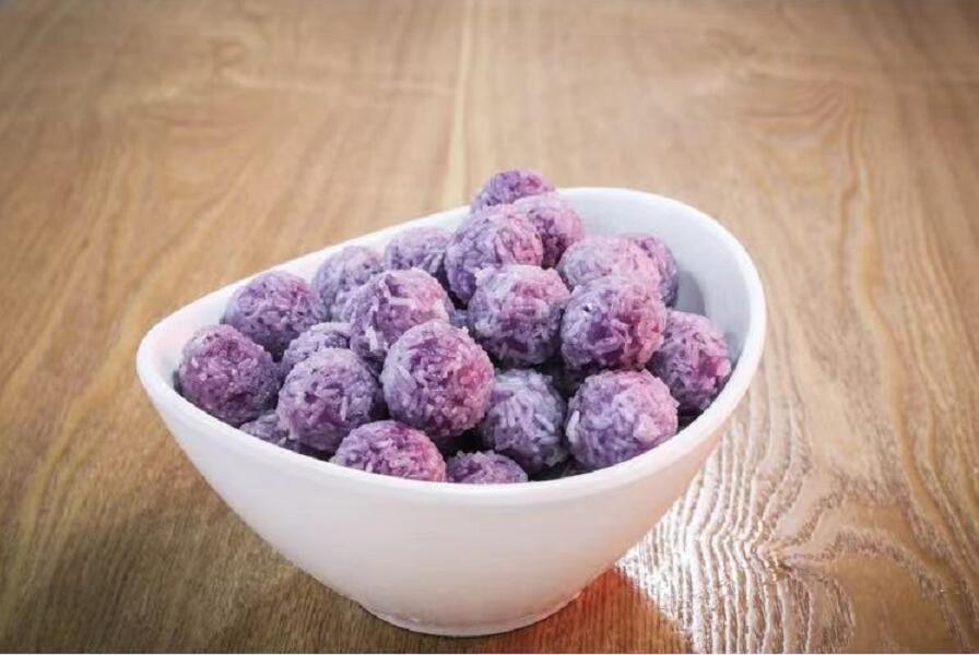 紫薯球图片