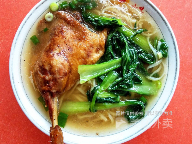 鸭腿面图片