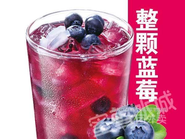 蓝莓果粒茶图片