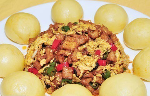 酱肉杂粮包图片