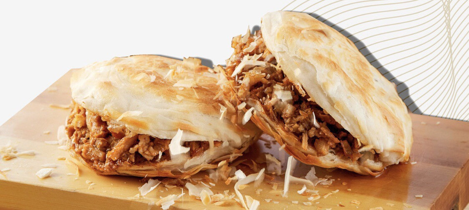 超级肉夹馍和油酥饼图片