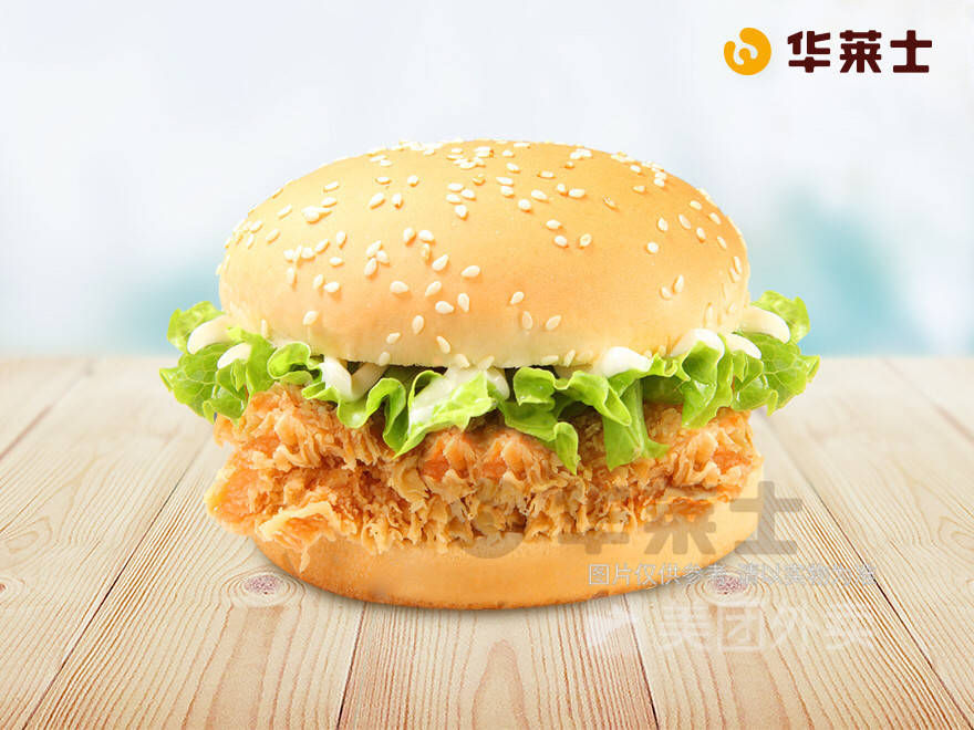 香辣鸡排堡图片