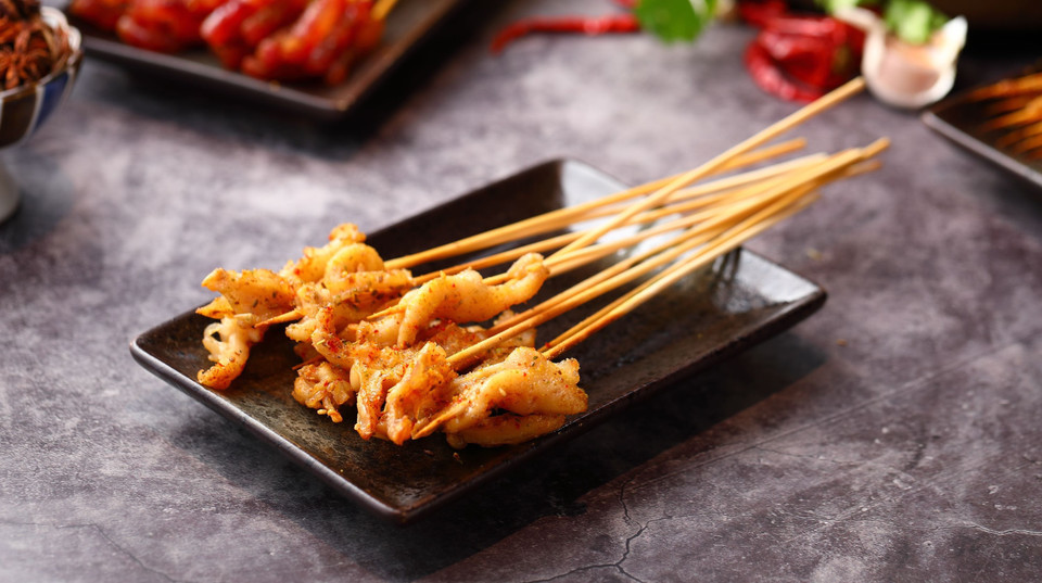 烤无骨鸭掌图片